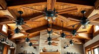 rustic wood ceiling fan styles