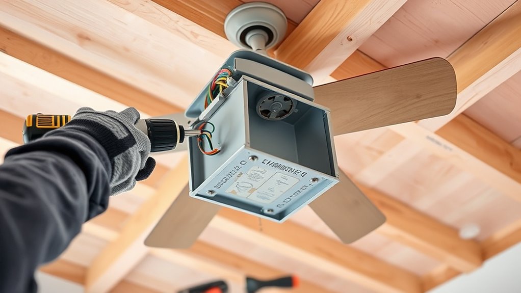 secure wiring and box