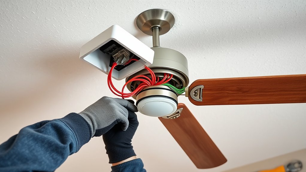 secure wiring and mounting