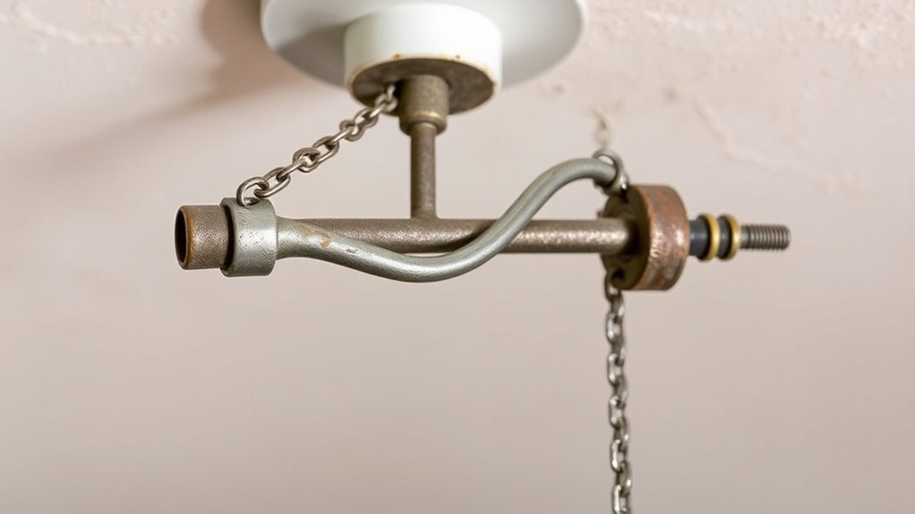 signs of downrod sagging