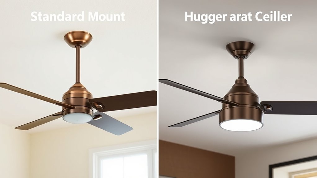 sleek low profile ceiling fans