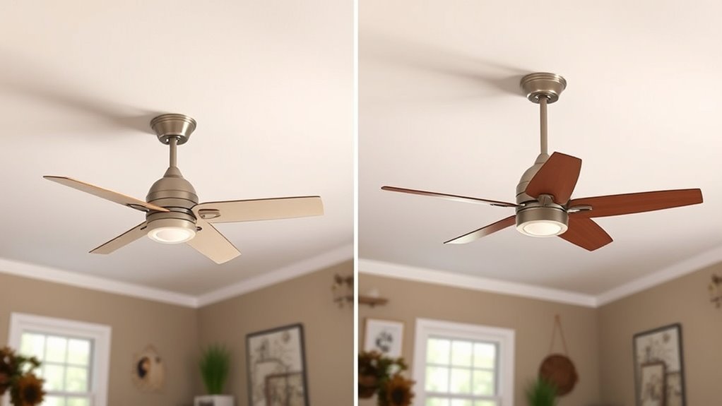 space efficient quiet ceiling fans