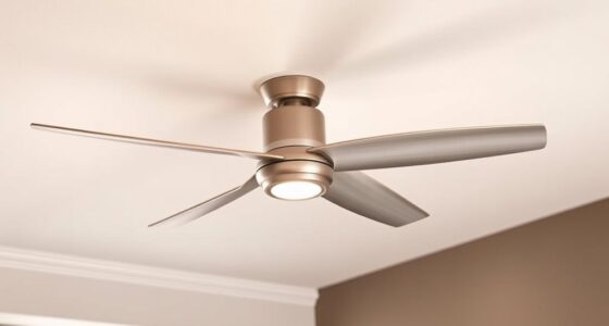 stylish 44 inch flush mount fans