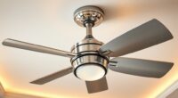 stylish brushed nickel fans