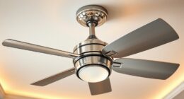 stylish brushed nickel fans