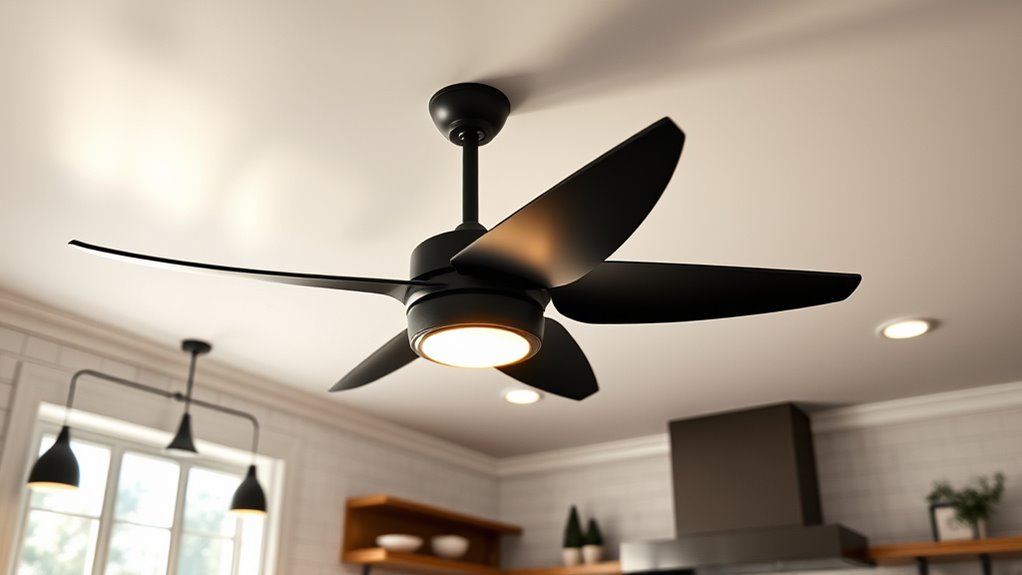 stylish functional kitchen fans