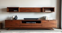 stylish functional tv storage