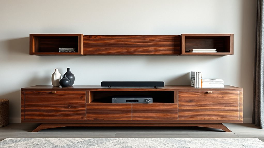 stylish functional tv storage