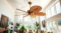 stylish rattan ceiling fans