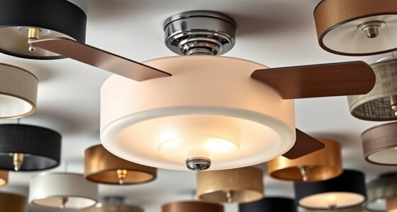 stylish semi flush drum shades
