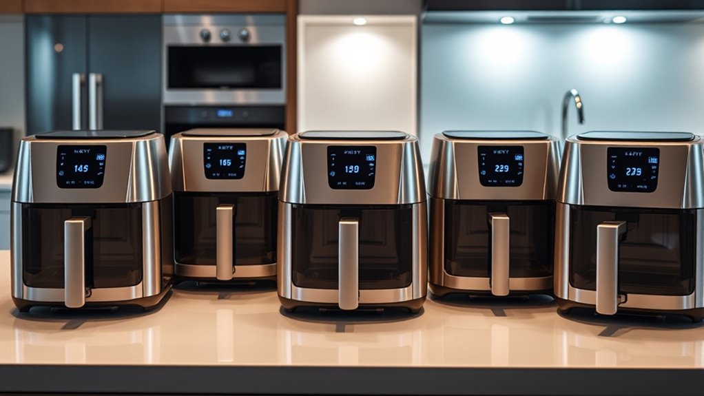 top double door air fryers