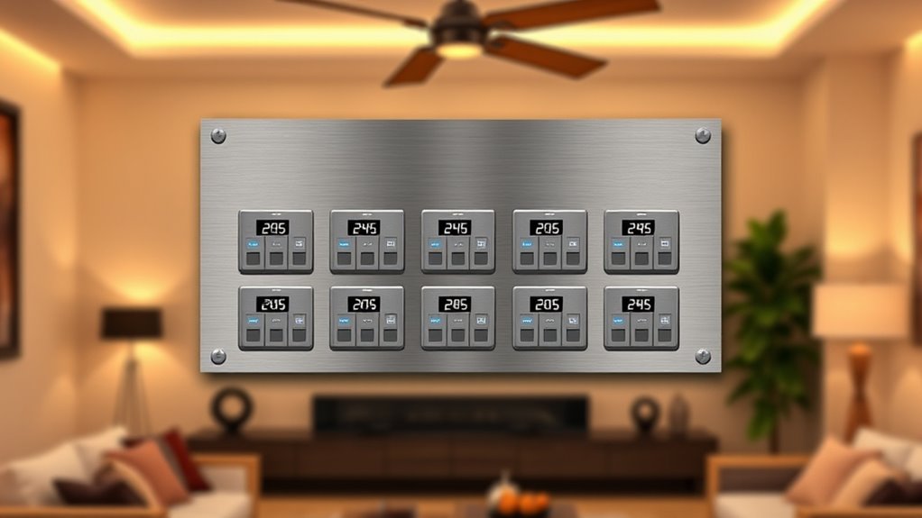 top dual fan wall controls