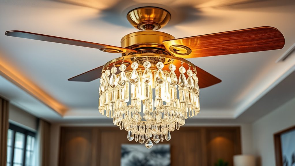 top fan chandelier kits