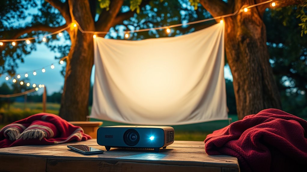 top outdoor portable projectors
