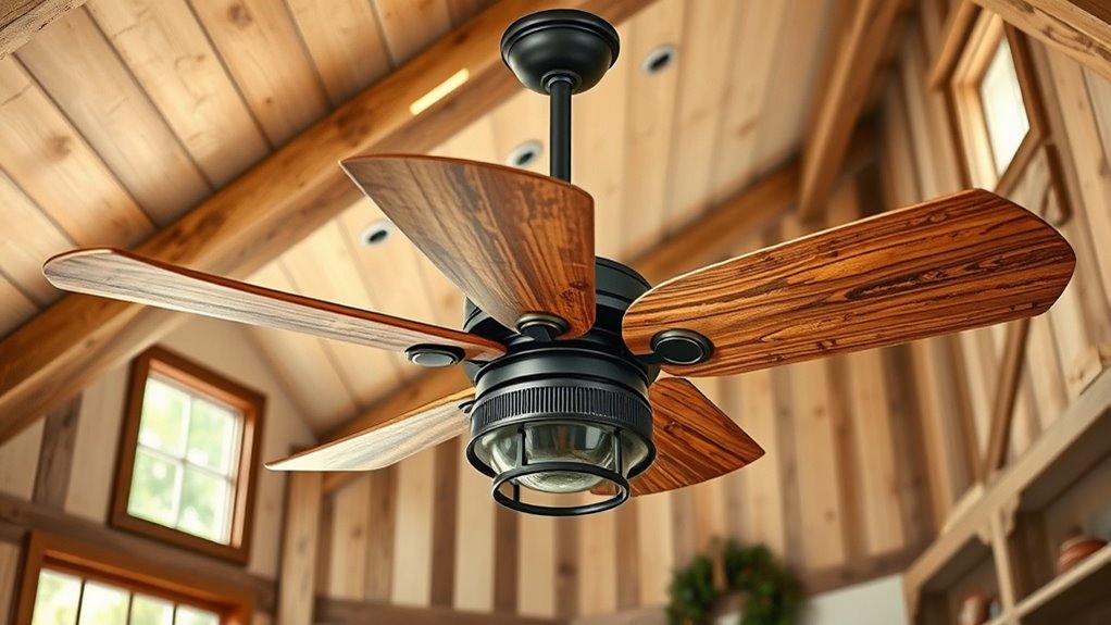 top rustic ceiling fan choices