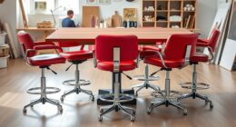 top swivel desk stools