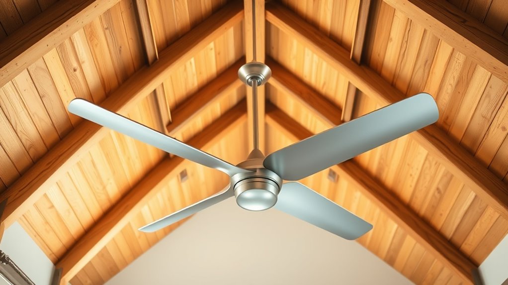 top vaulted ceiling fans