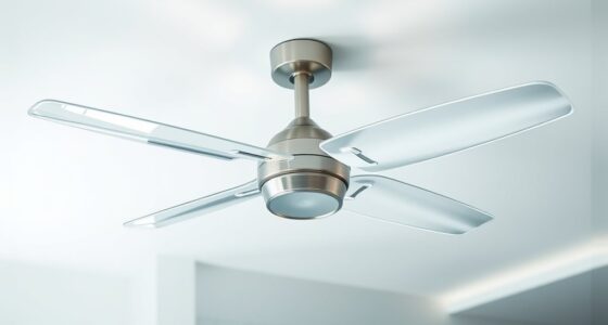 transparent modern ceiling fans