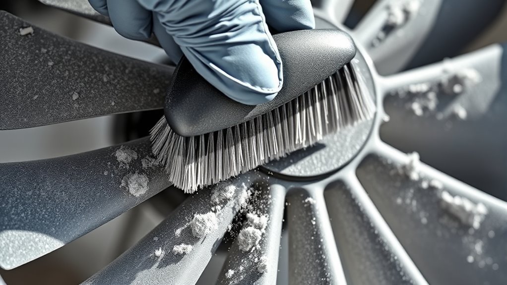use gentle brush attachment