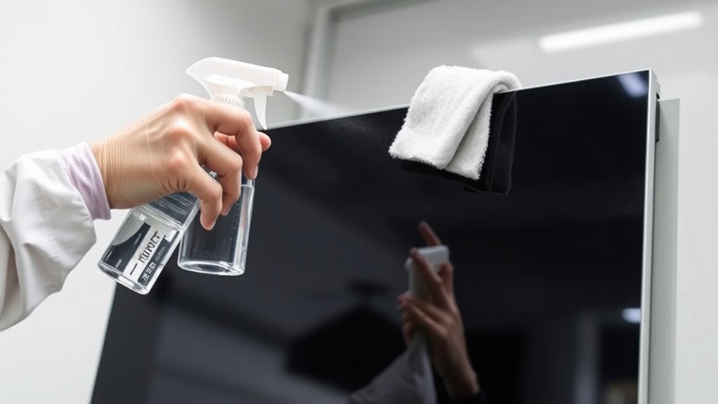 use gentle compatible cleaners