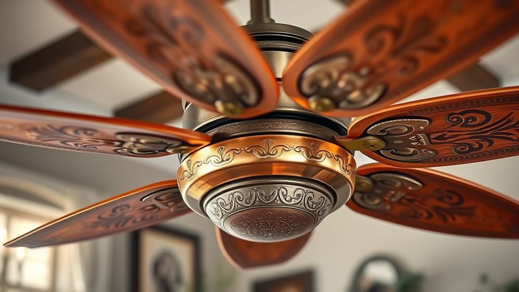 vintage copper ceiling fans