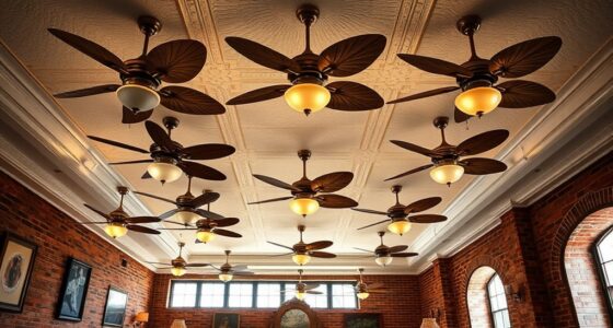vintage inspired ceiling fans
