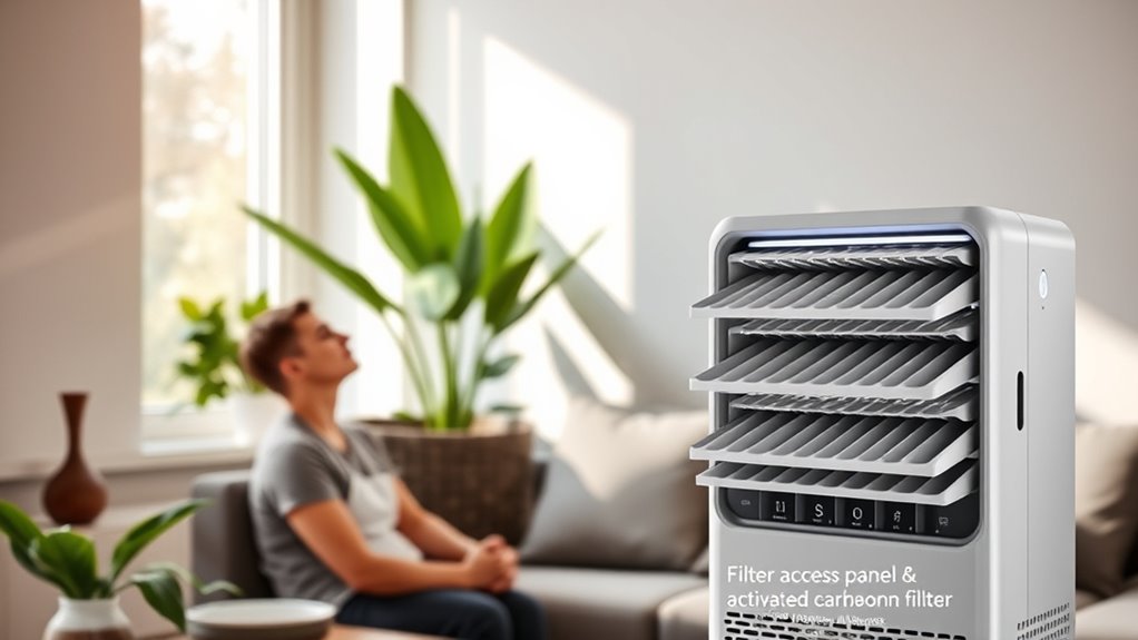 voc filtration and quiet operation