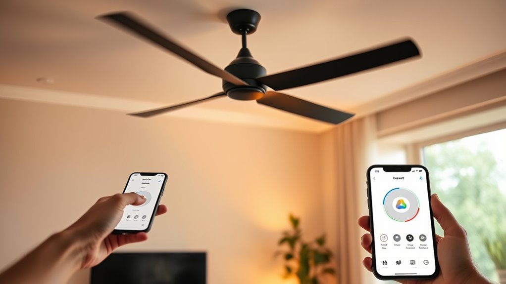 voice controlled fan adjustments