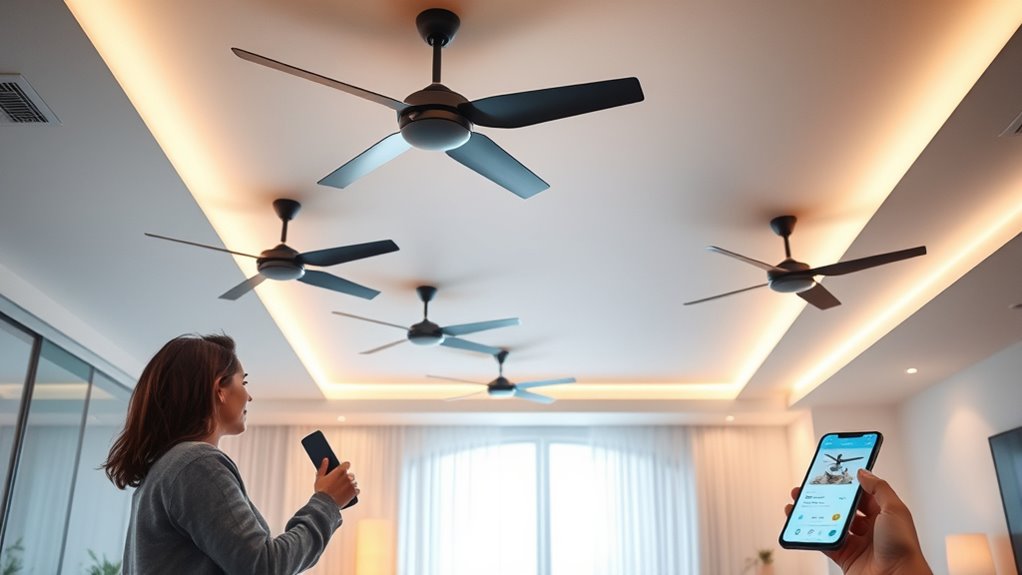 voice controlled fan group management