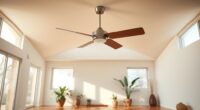 yoga studio ceiling fan options