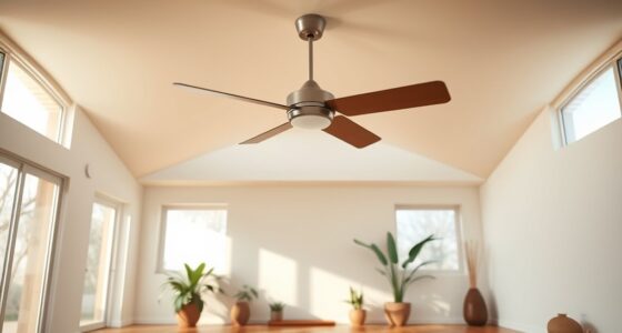 yoga studio ceiling fan options