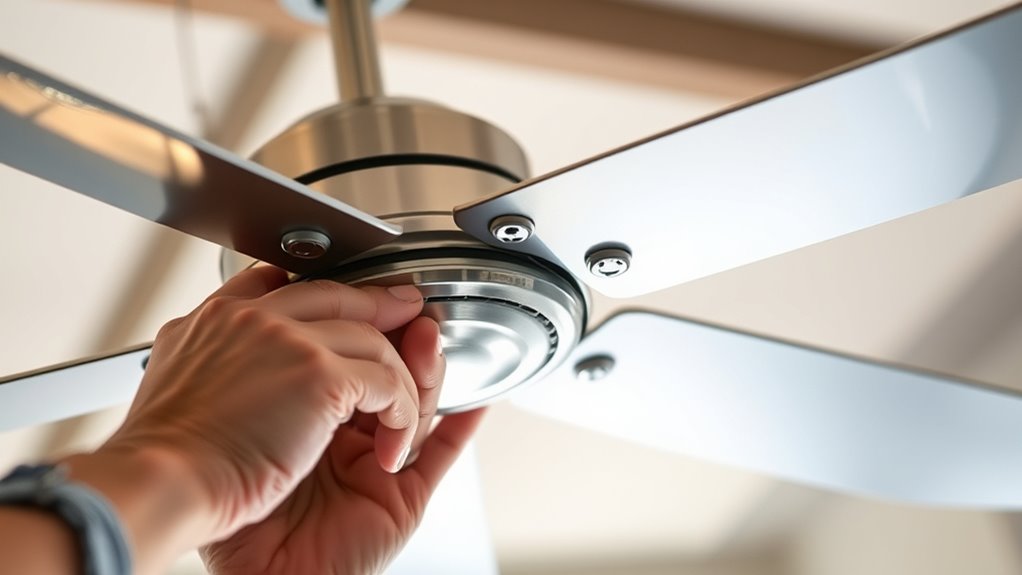 ceiling fan blade adjustment