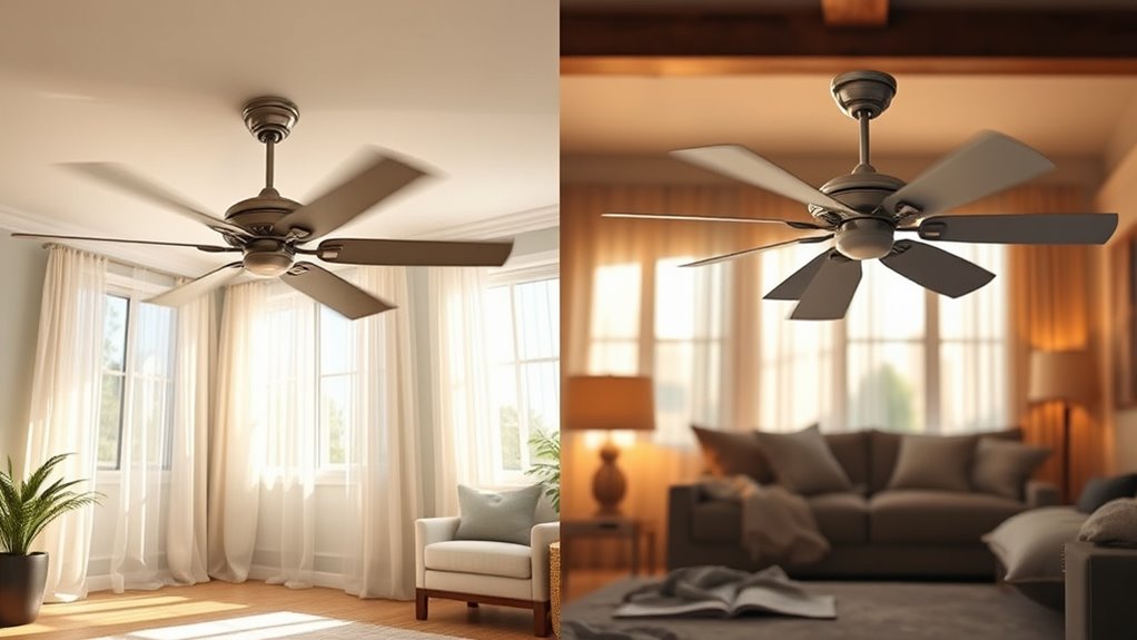 fan blade direction control