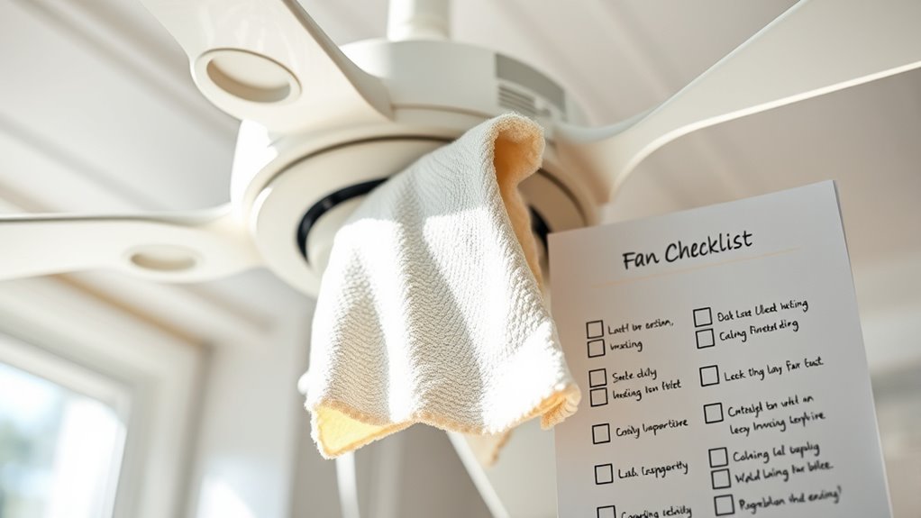 fan cleaning schedule checklist