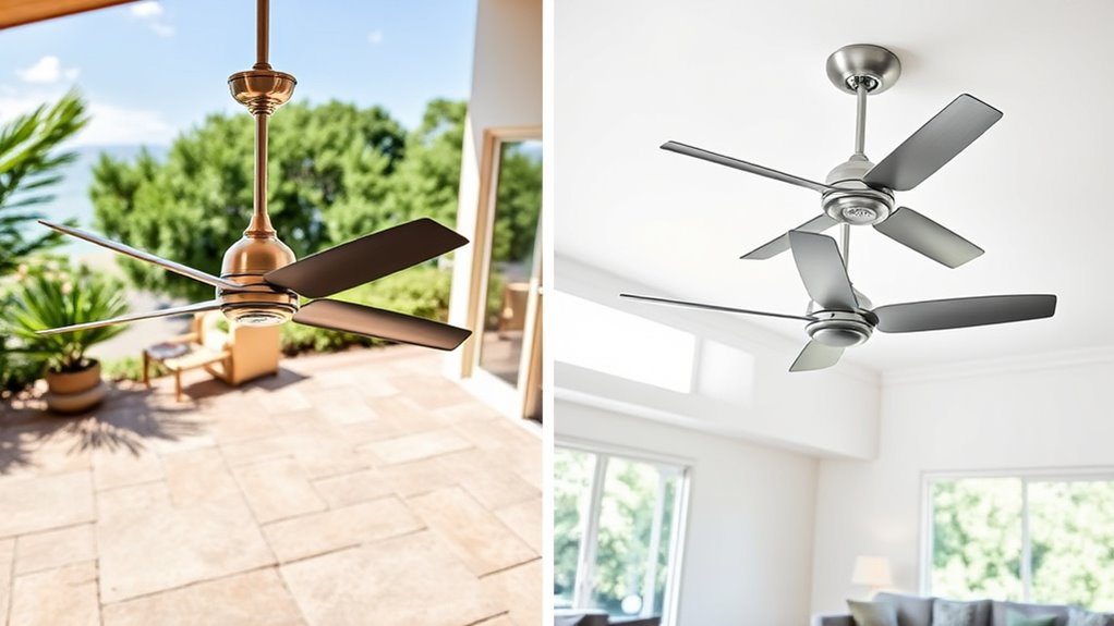 indoor vs outdoor fan ratings