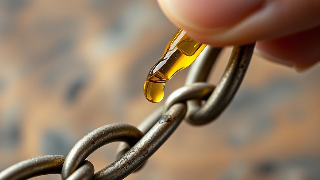 lubricate to prevent sticking