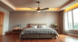 proper bedroom fan placement