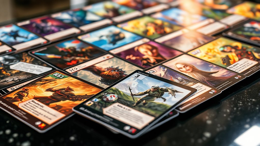 card rarity mechanics theme