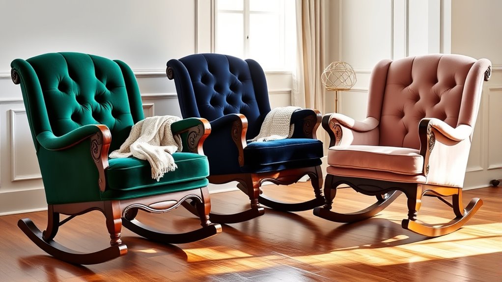 elegant comfortable nursery chairs