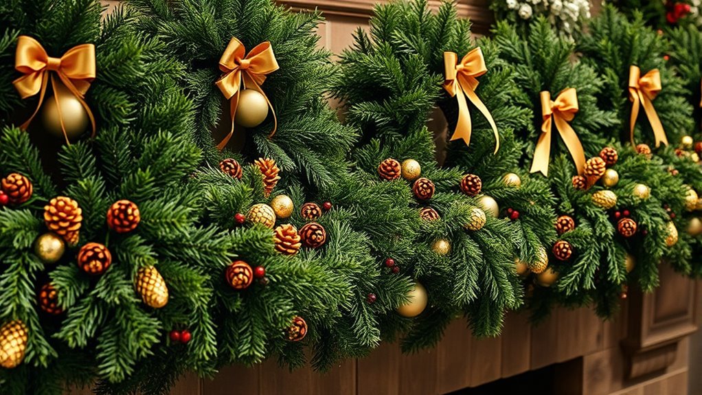 elegant mantel wreath collections