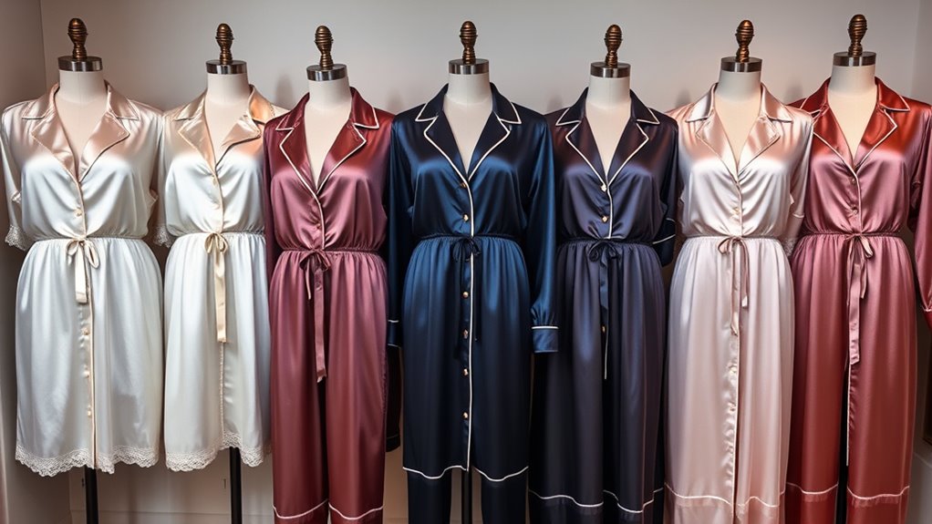 luxurious silk pajama sets