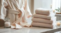 luxury bathrobe towel sets
