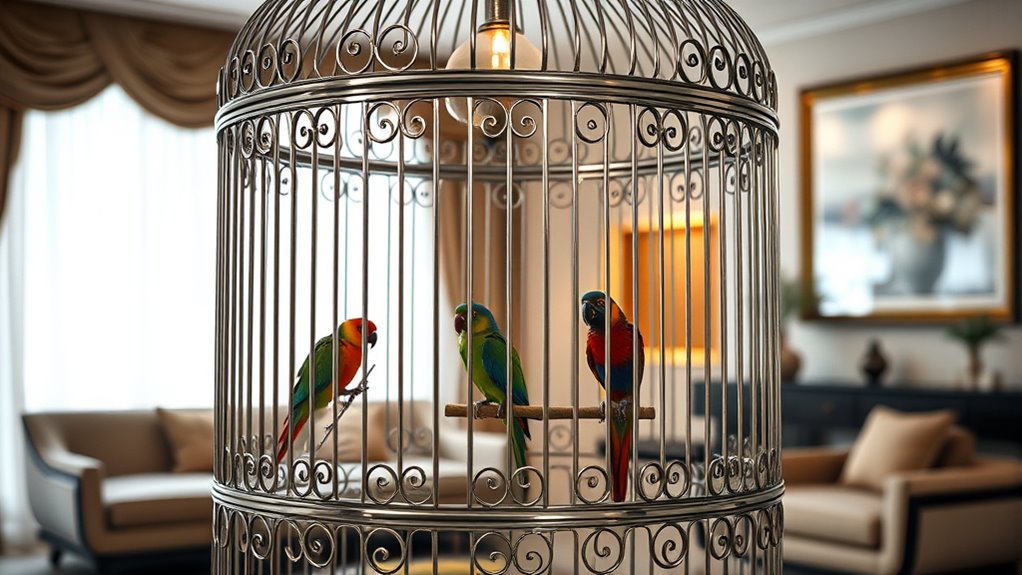 luxury durable bird cages