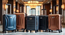 luxury durable travel luggage