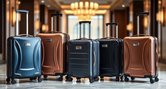 luxury durable travel luggage