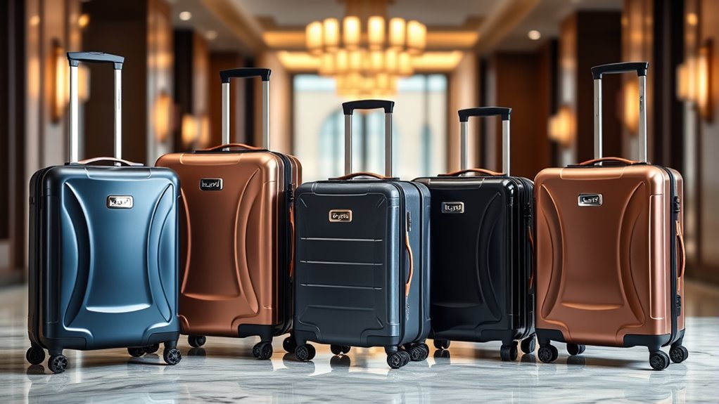 luxury durable travel luggage