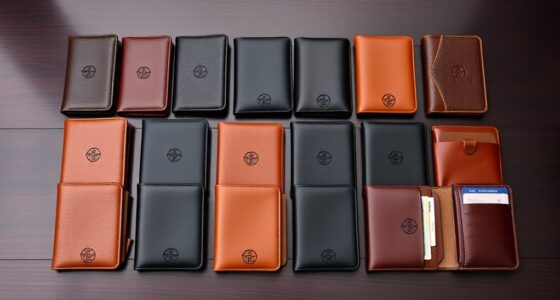 luxury leather passport sets