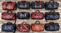 luxury leather travel bags