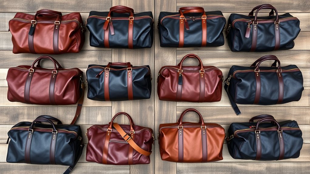 luxury leather travel bags