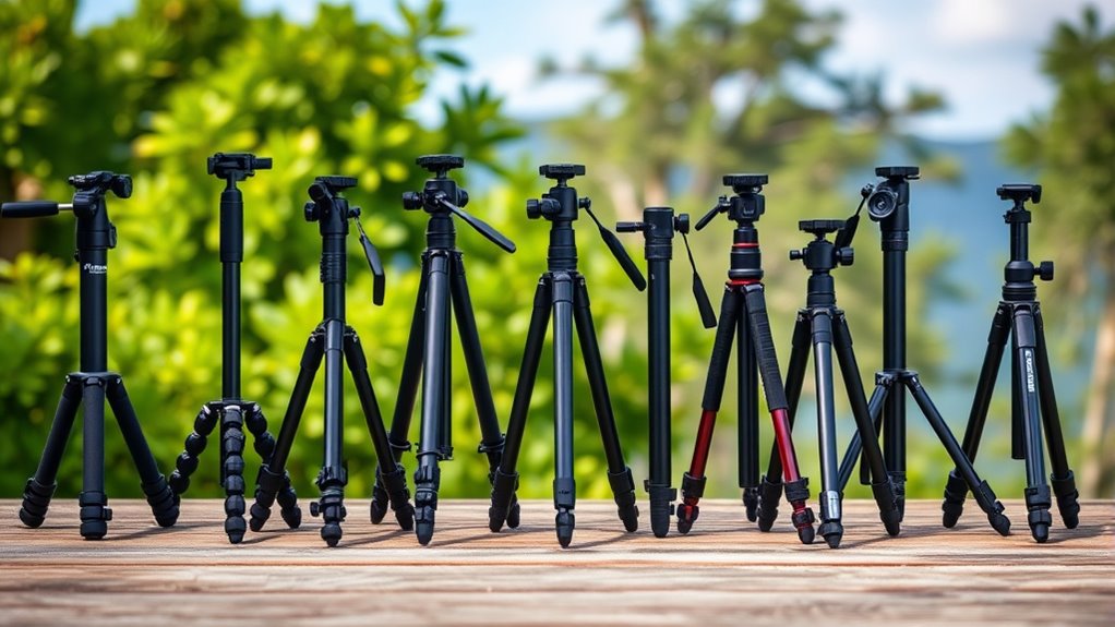 portable stable travel tripods